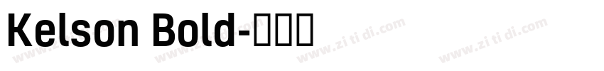 Kelson Bold字体转换